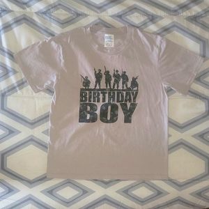 Birthday Boy military shirt 🪖 size M